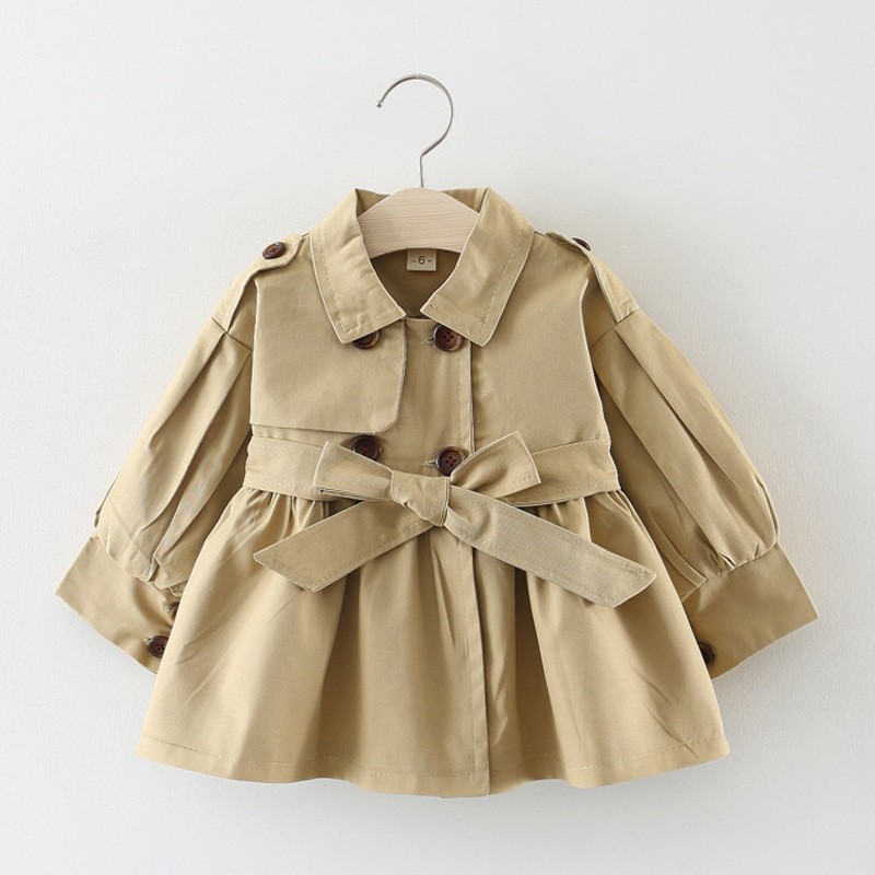 2021 new pretty and cute Korean design autumn winter girl's coat jacket windbreaker casual clothing for children
