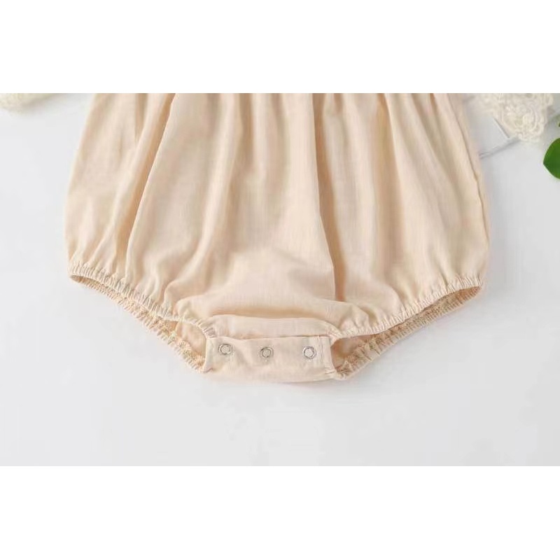 Conyson Infant Baby Summer Clothes Lace European Solid Style Toddler Clothes Flowers Princess Party Clothing Baby Girls Romper