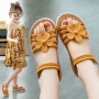 Conyson Wholesale Summer Fashion Soft Bottom Princess Sport Shoes Kids Girls Flower Strap Up Heeled Sandals Femme