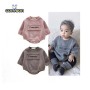 Conyson Autumn Fashion Infant Unisex Baby Long-sleeved One Piece Clothing Printed Cotton Fleece Baby Rompers