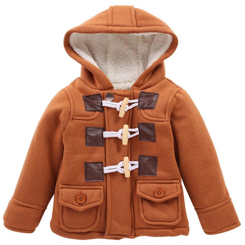 New kids jacket autumn winter hooded for boys coat