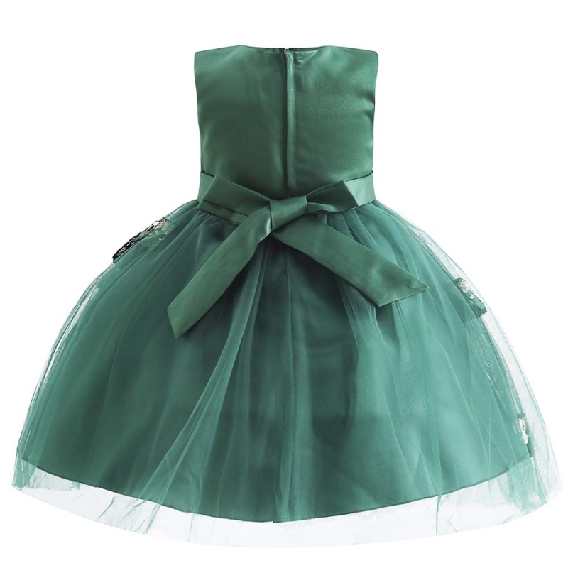 New Style Sequin Flower Girl Birthday Party Wedding Gown Children Girl Dresses Kids Dresses For Girls