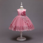 Conyson hot sale Girl Dresses baby Kids clothing Fancy Formal flower Party Long Gown birthday princess Party Girl full dress
