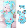 Factory Supply Square Collar Yellow Floral Baby Girls' Ruffle Rompers Baby Girl Romper Baby Clothes Newborn