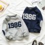 Kids Clothing Casual Letter Printing Pullover Sweatshirt Outwear Autumn Winter Warm Boys Plain Hoodies