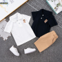 Conyson Summer Newborn Bulk Fashion Little Boy Clothing Suits 1-3 Years Blouse Shorts 2 Pieces Children's Boy Clothing Sets
