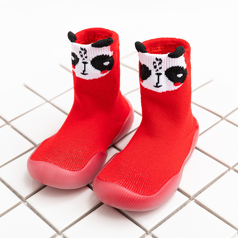 Conyson rts wholesale factory indoor spring Korean fashion design non-slip toddler baby boy girl soft soles walking animal shoes