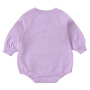 Conyson Newborn Boutique Fluffy Long Sleeve Unisex Autumn French Terry Bodysuit Organic Cotton Sweatshirt Baby Rompers