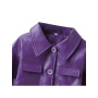 Conyson Hot New Autumn Kids Designer Clothes Girls Jacket Outwear Solid PU Leather Long Sleeves Single Breasted Coat