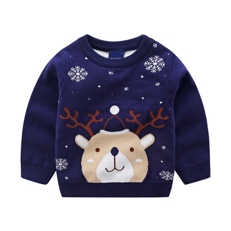 Knitting Patterns Baby Boy Designs Christmas Sweater Fashion Trend Sweaters Christmas Deer Print Boys Sweaters