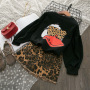 Baby Girl Clothes T Shirt Leopard Print Fashion Design Clothes Set Girls Boutique Leopard Print Top Skirt Clothing Set Girls