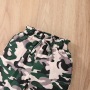 Conyson Summer Cool Girls Clothes Suits Black Knit Sleeveless Top+Camouflage Long Pants Kids Girl Casual Outfits