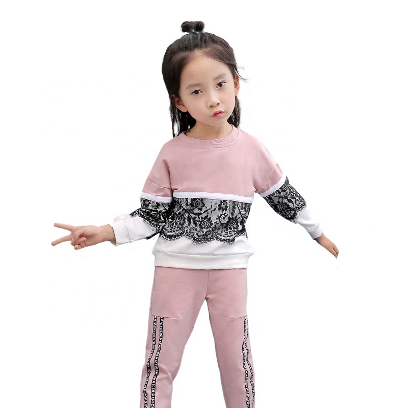 2021 Latest Trend Children's Set Child Set Wholesale suits Kids sweat suits little girls clothing sets
