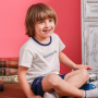 Customize 3-13 Years Soft And Comfortable Short Sleeve Knitted Child Clothes Kid Clothing Pant Set