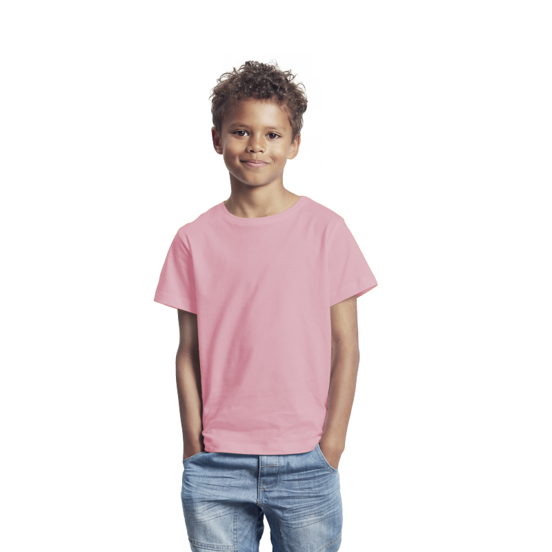 Conyson Custom Machine Printing Logo 100% Cotton Summer Short Sleeve Boys T Shirt Solid Breathable Boy's T-Shirts
