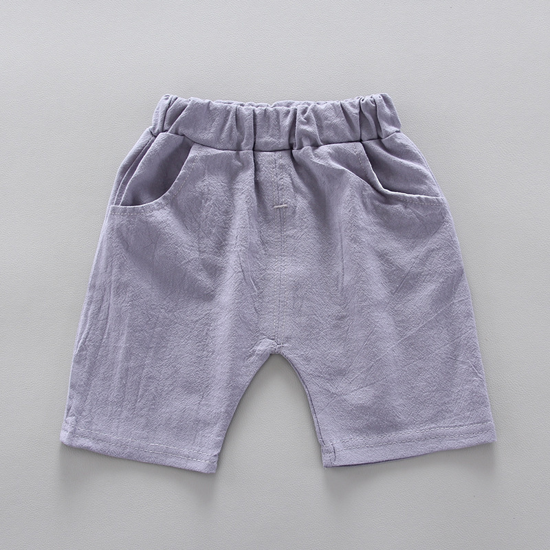 wholesale 2021 Popular Summer cotton cartoon children clothes short Sleeve button tops pure color shorts baby Girls Boys sets