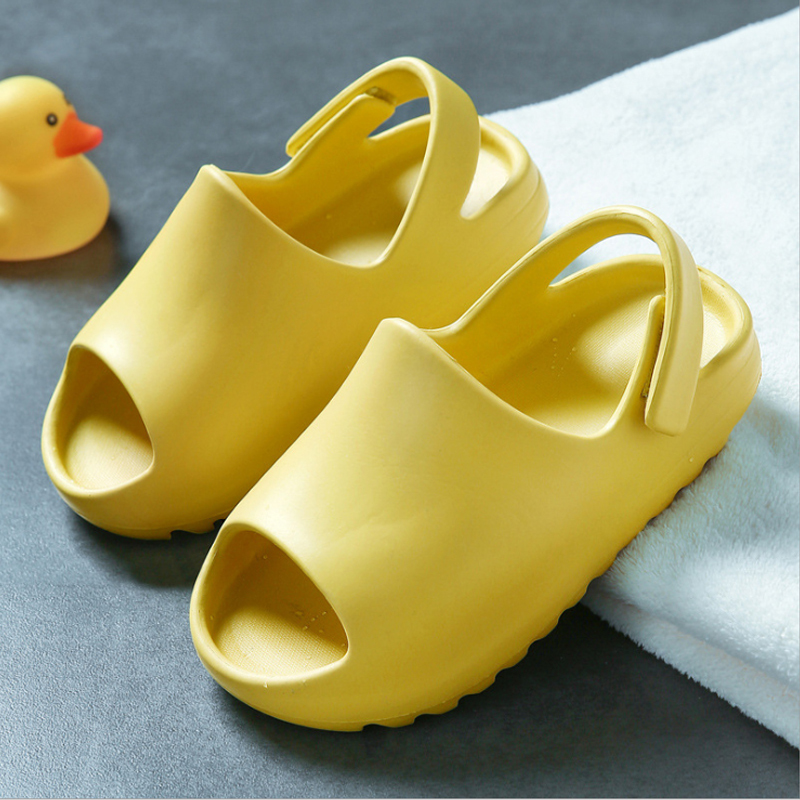 Conyson Hot sale super soft 100% real indoor EVA children's slippers children baby kids slides