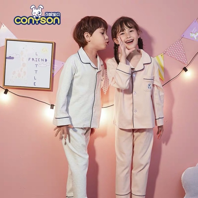 Korean Wholesale Girls' Sleepwear Kids Pajama Pjs Pyjamas Toddler Girl Pajamas Kids Blank Pajamas