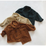 Children Turn Down Collar Boys Corduroy Coat Kid Outwear Long Sleeve Jacket