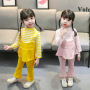 New Style Cute Outfits Toddler Clothing Sets Long Sleeve T Shirt + Trouser Two Piece Children's Clothing
