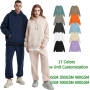 Streetwear Oversized Hoodie Custom Logo Quality 350 Gsm Hoodies Unisex 100% Cotton Blank Tracksuit Men's Hoodies Sweatshirts