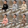 Conyson autumn Toddler Kids Jogging Suits Custom Logo Jogger Kids Tracksuits Sweatsuit Sets Kids Toddler Jogger Sets