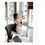 Conyson Wholesale Casual Children's Suit Round Collar Long Sleeve Hoodie 2Pcs Girl Clothing Set