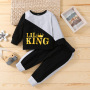 Conyson Winter Newborn Baby Boy Clothing Sets Long Sleeve Printing Sweater Casual Jogger Pants Two Piece Toddler Boys Suits