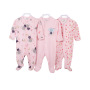High Quality 3 Pcs Custom Cartoon Long Sleeve Newborn Baby  Boy Winter Clothes Romper