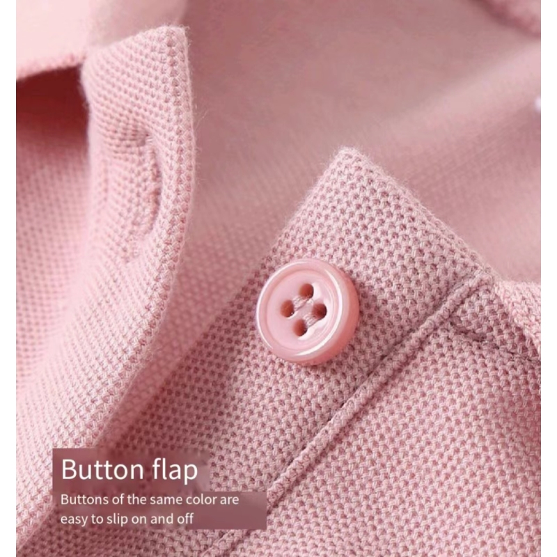 Conyson New Design Hot Sale Summer Women's T Shirt With Turn-down Collar Cotton Polyester Customize Women Golf Polo Shirts