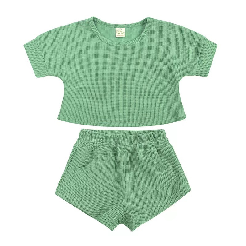 Conyson Toddler Baby Girls Boys 1-5Y Kids Summer Clothes Short Sleeve T-shirt Tops + Shorts Pants 2Pcs Outfits Set