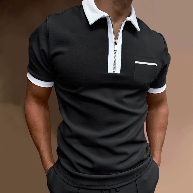 Conyson Wholesale Hot Selling Competitive Price Pure Color Short Sleeve Fashion Custom Logo Men's Fashion Polo Golf Shirts
