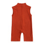 Conyson fashion summer boutique stripe baby Children's zipper Cotton clothes kids Girl casual Sleeveless one piece clothing wear