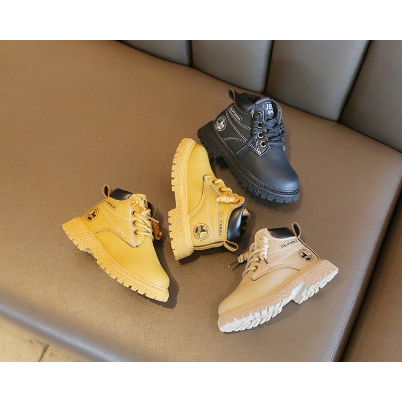 Conyson hot sale winter Korean design waterproof child Non-slip boot kid boy girl Outdoor snow walking warm Martin boot shoes