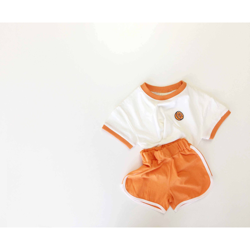 shirt Shorts Two piece Girls Sets 2021 Newborn Baby Clothes Set Cute Fruit Pattern Boy Girl Tops Pants Outfits Summer Baby Set