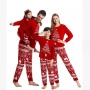 Conyson New Christmas Pajamas Set Mommy and Me Elk Print Family Suits Father Mother Kids Homewear Sleepwear Clothes