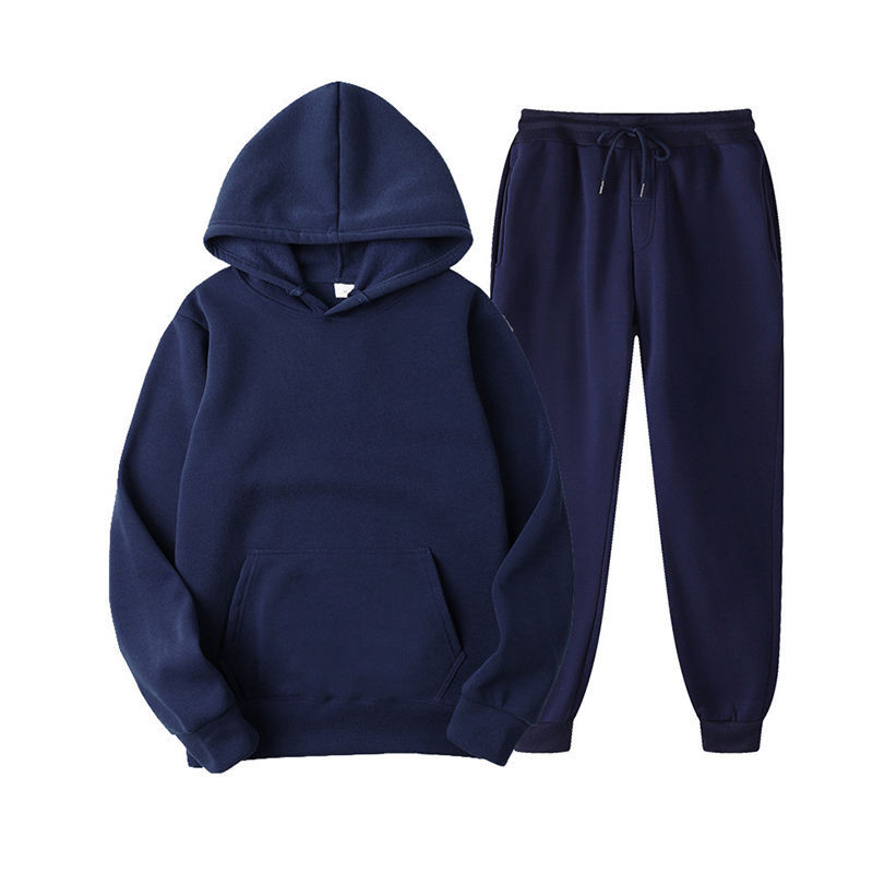 Wholesale Winter Casual Solid Hoodie Women Ladies Two Pieces Jogger Set Womens Sweat Sweatsuit 2 Piece Tracksuit Sets