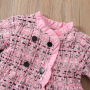Conyson Hot Wholesale New Casual Style Spring Autumn Long Sleeve 100% Polyester Plaid 1-3 Years Little Girls Kids Party Dresses