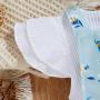 Conyson high quality fashion summer Korean cotton Toddler kids short sleeve Clothing Suit Girl 3 Pieces Outfits baby clothes set