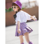 Baby Girls Summer Suit New Children Girl Short Two-piece Hot New Style Kids Fashion Summer Short Sleeve Printed Dress Set Girls