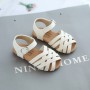 Toddler Girl's Sandals Peep Toe Cross Band Hollow Out Daily Plain Children Summer Shoes 21-30 Three Colors Light Kids Sliders