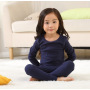 Customize Print Children Christmas Pajamas Thick Winter Cotton Knitted Girls' Sleepwear Kids Custom Blank Pajama Sets