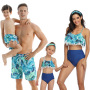 Conyson Custom Summer Family Couples Matching Outfit Dad Mom Baby Boys Girls Women Man 2pcs Kids Clothes Parent-child Swimsuit