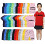 Conyson Summer Solid Color Cotton Shorts T Shirt Kids apparel Custom logo Baby Boys Clothing Sets 2 To 12 Years Old Clothes Sets
