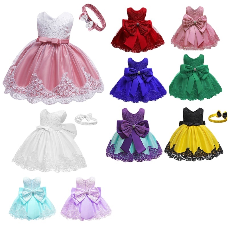 New Baby Full Moon Dress Baby Girls Dresses Net Yarn Print Baby Dress Skirt
