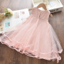 2020 Hot Sale Customize girls Sleeveless Dress kids clothing Children girls Birthday Kid Gown Boutique Dress