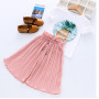 Girls Sets Summer Girls Clothes Pants Outfit Kids Tracksuit Suit Cheap Summer Wholesale Children Print Cartoon Girl Clothing Set