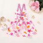 Conyson Wholesale Princess Girls Summer Toddler Kids Sleeveless Ice Cream Print Strap Tutu Party Dress Sundress Clothes Casual