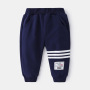 High Quality Printed Knitted Baby Clothes Boys Cotton Sweatpants Kids Autumn Trousers