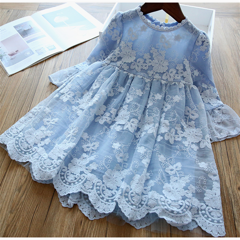 Wholesale Breathable Woven Lace Petal Sleeve Costume Short Children Girls Party Dresses